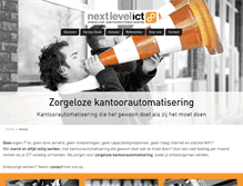 Tablet Screenshot of nextlevelict.nl